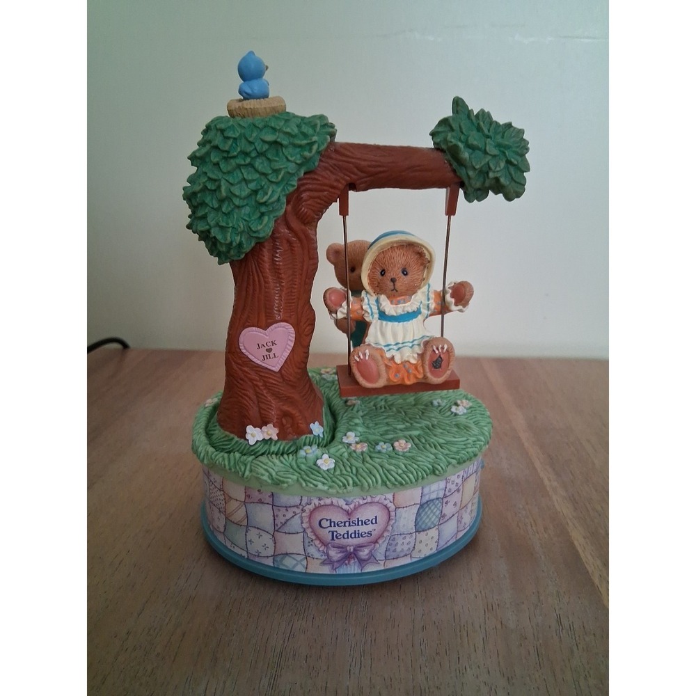 Cherished Teddies "That's What Friends Are For" Musical & Moving Figurines
